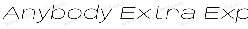 Anybody Extra Expanded Extra Light字体转换